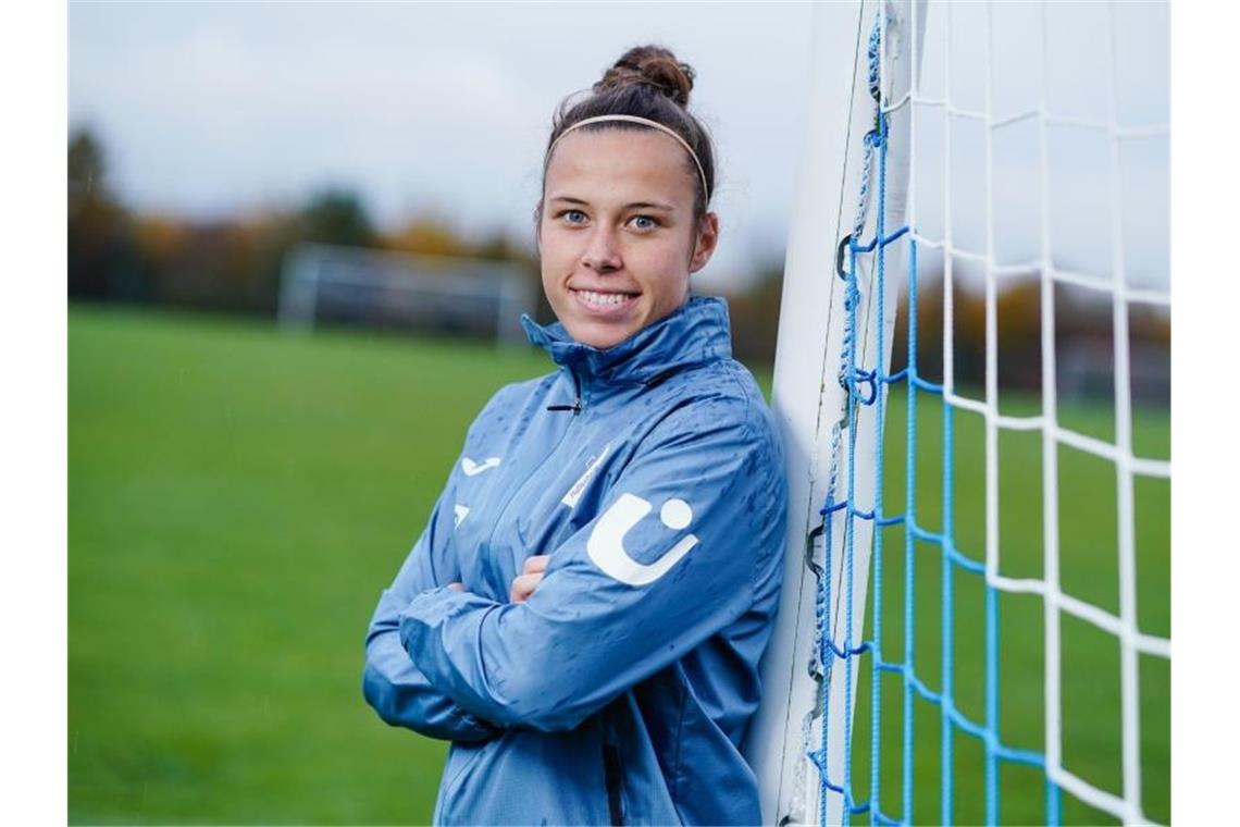 Hoffenheim: Spiele gegen Barcelona „auch genießen“ Nicole Billa. Foto: Uwe Anspach/dpa/Archivbild