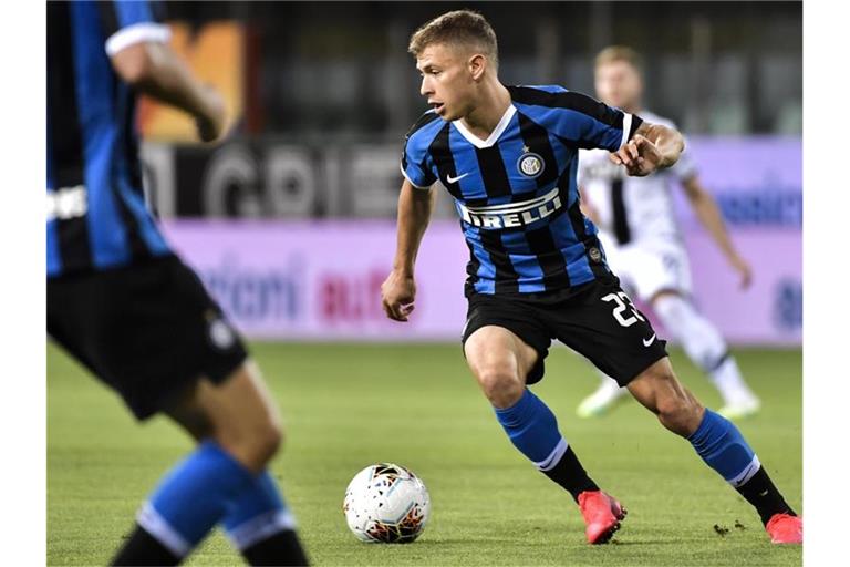 Nicolo Barella von Inter Mailand in Aktion. Foto: Marco Alpozzi/LaPresse/AP/dpa