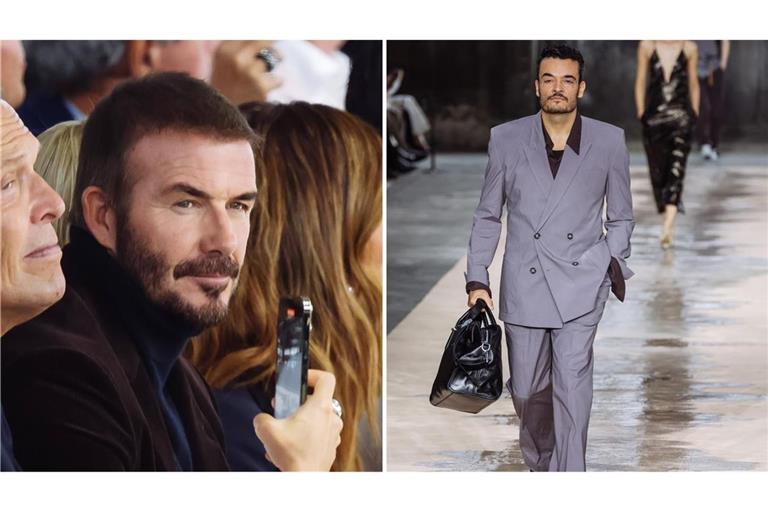 Niemand geringeres als Fußball-Legende David Beckham saß beim Laufsteg-Debüt von Giovanni Zarrella in der ersten Reihe.