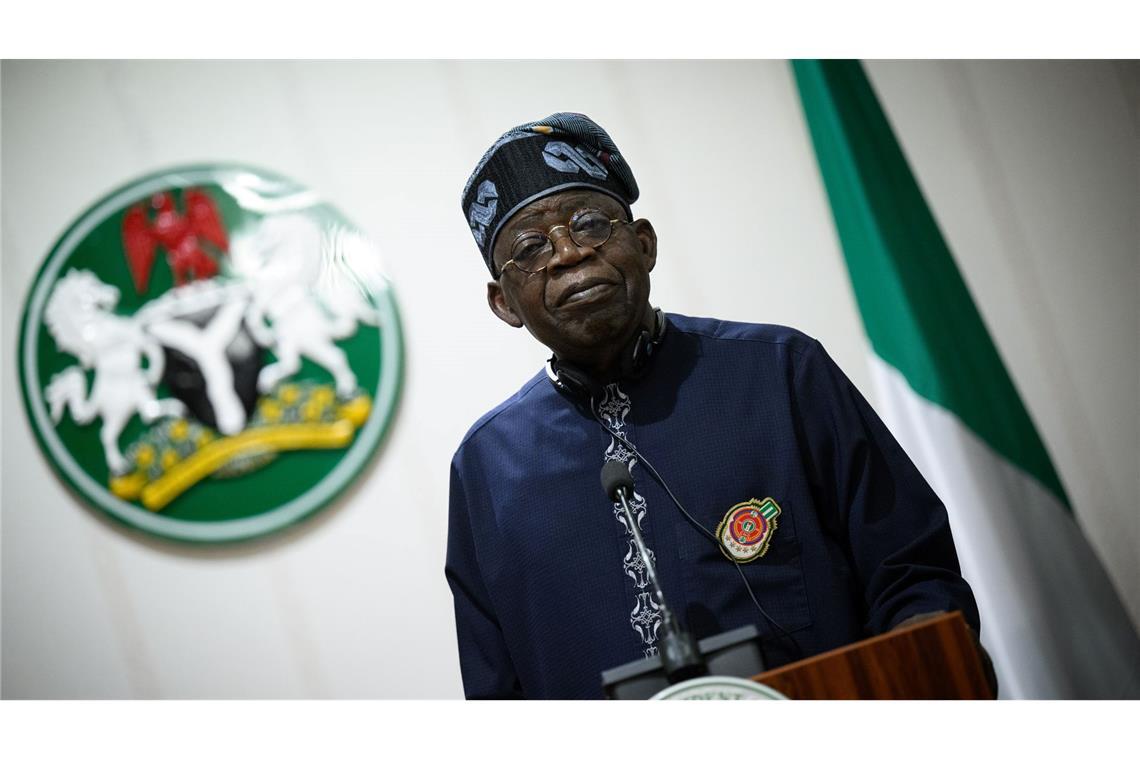 Nigerias Präsident Tinubu war früheren Drohungen Trumps entgegengetreten. (Archivbild)