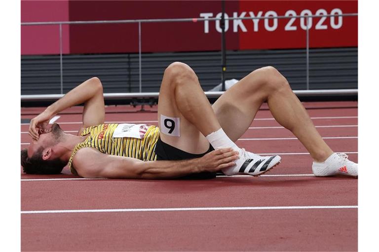 Niklas Kaul musste den Zehnkampf-Wettbewerb in Tokio verletzungsbedingt aufgeben. Foto: Li Ming/XinHua/dpa