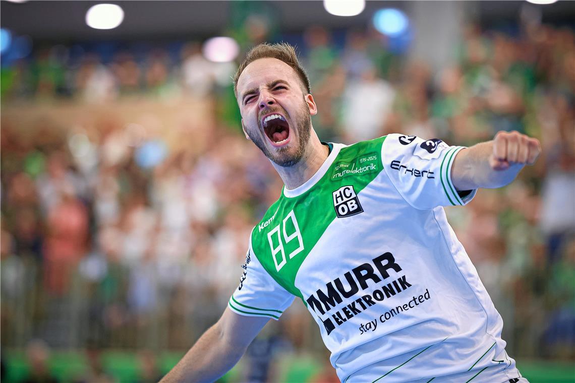 Nils Eilers. // Handball, Aufstiegsrunde Männer HC Oppenweiler/Backnang vs HC Ei...