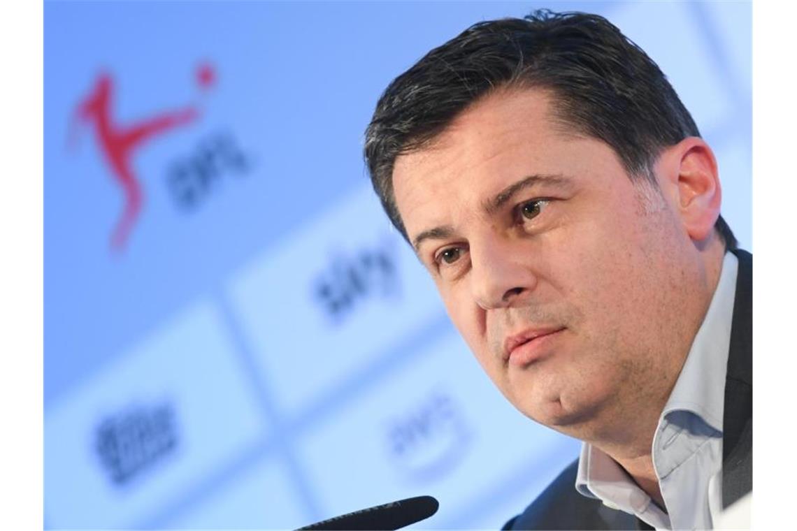 Bundesliga im Fokus: Die Fußball-Welt schaut auf Deutschland Nimmt die Bundesliga-Clubs und ihre Spieler in die Pflicht: DFL-Boss Christian Seifert. Foto: Arne Dedert/dpa Pool/dpa