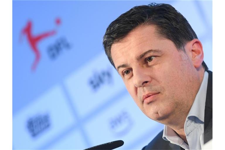 Nimmt die Bundesliga-Clubs und ihre Spieler in die Pflicht: DFL-Boss Christian Seifert. Foto: Arne Dedert/dpa Pool/dpa