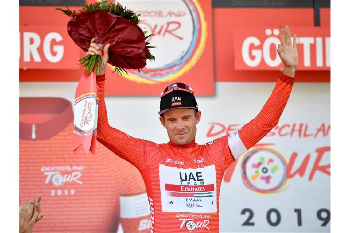 Das bringt der Tag bei der Deutschland Tour Noch trägt der Norweger Alexander Kristoff das Trikot des Gesamtführenden bei der Deutschland Tour. Foto: Bernd Thissen