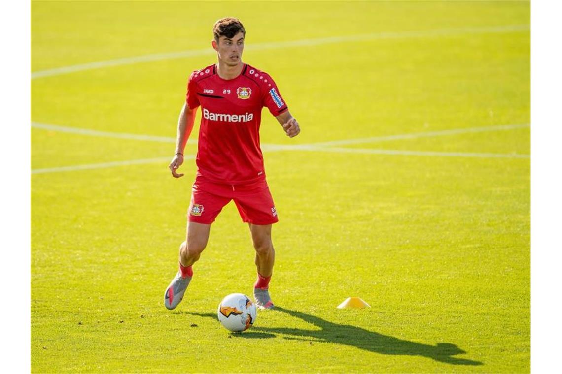 Havertz bei Leverkusens Auftakt dabei Noch trainiert Kai Havertz weiter bei Bayer Leverkusen. Foto: Marius Becker/dpa