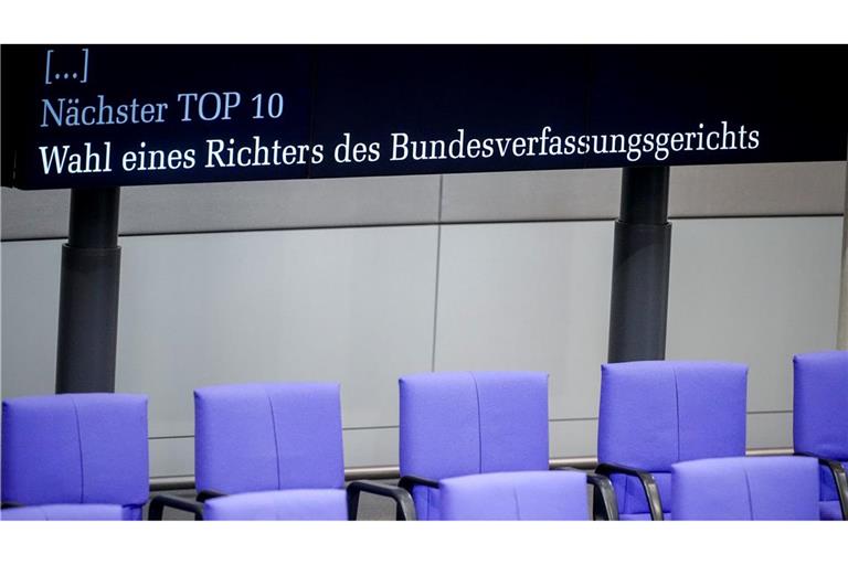 Noch ungelöst: Die Wahl der nächsten Verfassungsrichter im Bundestag. (Archivbild)