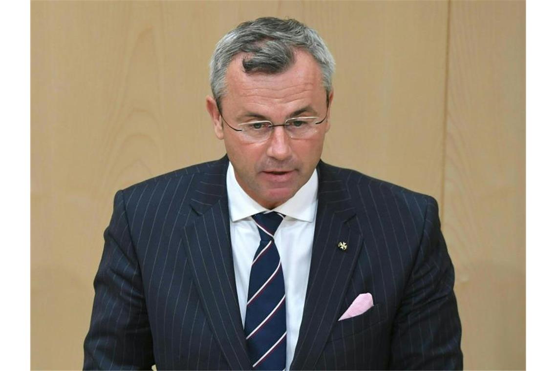 Norbert Hofer, designierter Vorsitzender der FPÖ: „Eine sehr beliebte, sehr erfolgreiche Koalition ist zu Ende gegangen. Foto: Roland Schlager/APA