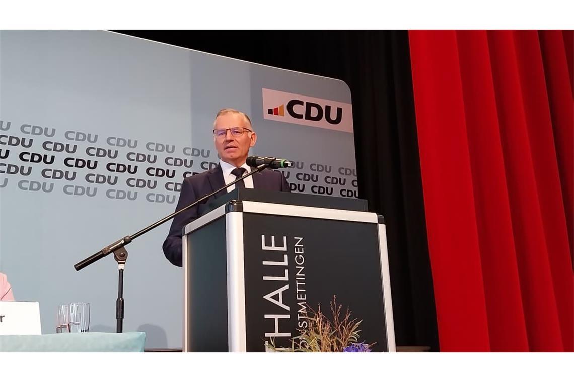 Norbert Lins ist neuer Bezirksvorsitzender der CDU Württemberg-Hohenzollern.