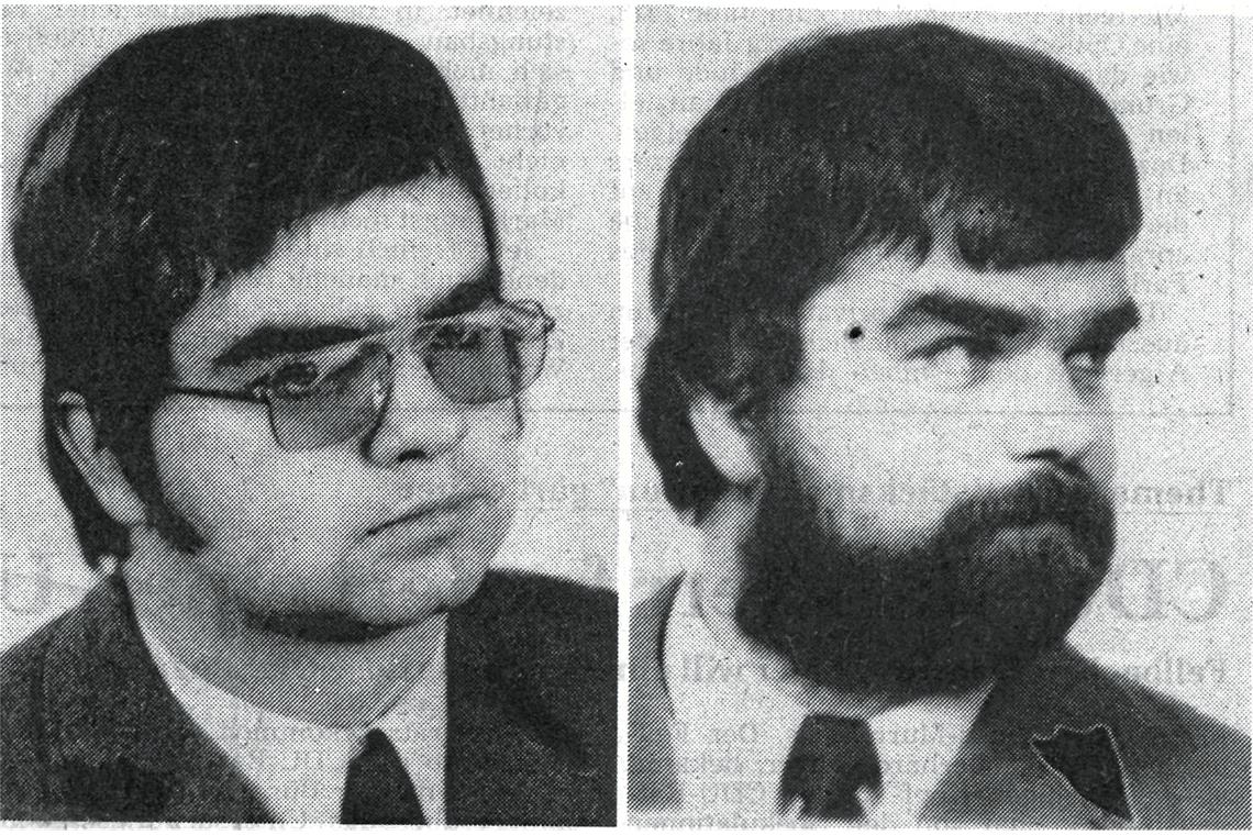 Norbert Poehlke in den Jahren 1974 (links) und 1980.