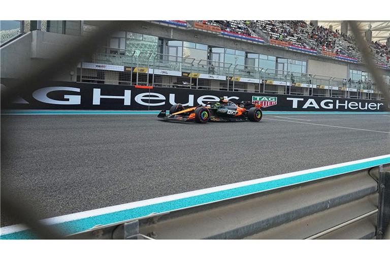 Norris musste auch einen Schreckmoment überstehen.