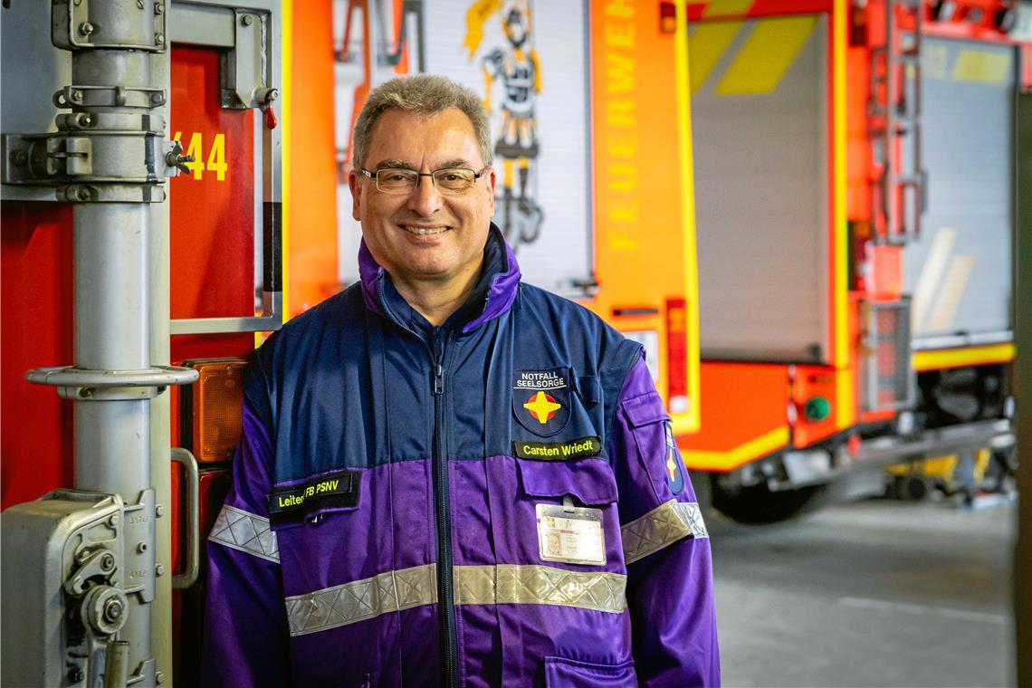 Wenn Helfer Hilfe leisten: Ein Notfallseelsorger berichtet Notfallseelsorger Carsten Wriedt hilft Betroffenen und Einsatzkräften, schreckliche Erlebnisse zu verarbeiten. Foto: Alexander Becher