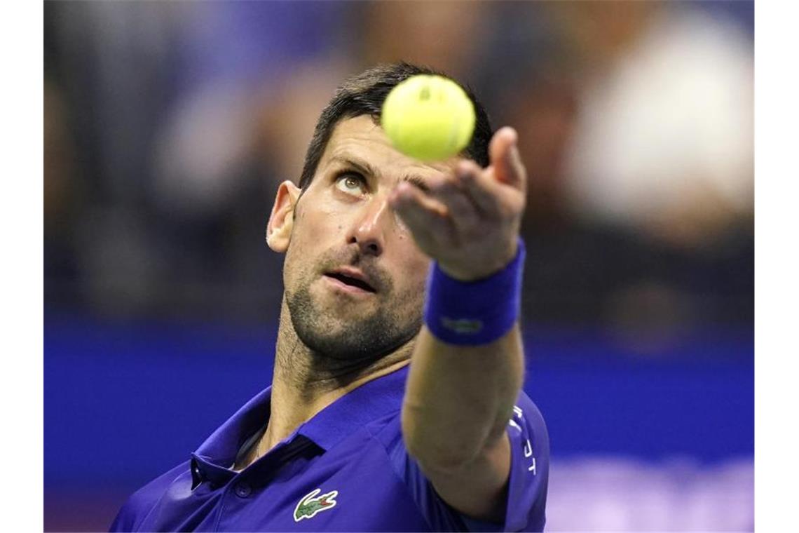 Novak Djokovic hat noch die Chance auf den Grand Slam. Foto: Frank Franklin II/AP/dpa