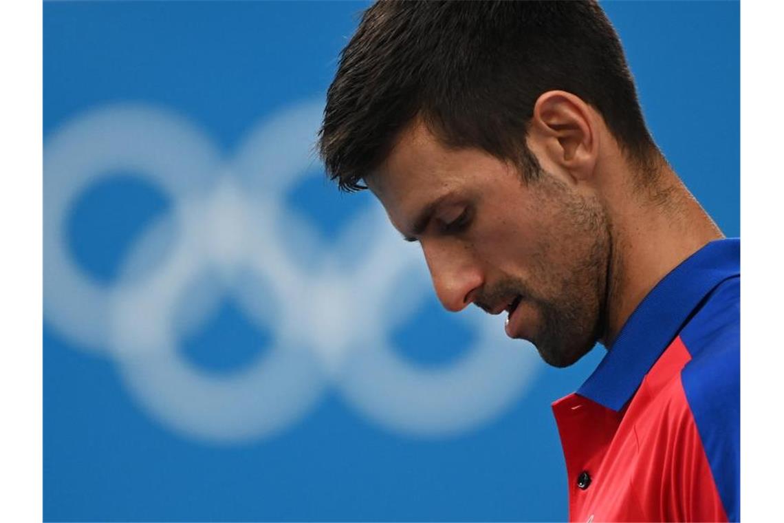 Australian Open: Empörung über Ausnahme für Djokovic Novak Djokovic hatte seinen Impfstatus bislang stets offen gelassen. Foto: Marijan Murat/dpa