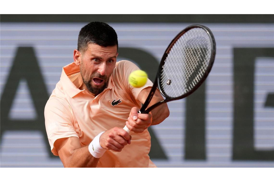 Novak Djokovic musste in seinem Drittrundenmatch bei den French Open hart kämpfen.