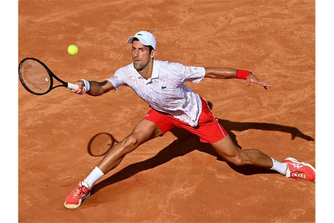 Novak Djokovic steht in Rom im Viertelfinale. Foto: Alfredo Falcone/LaPresse via ZUMA Press/dpa