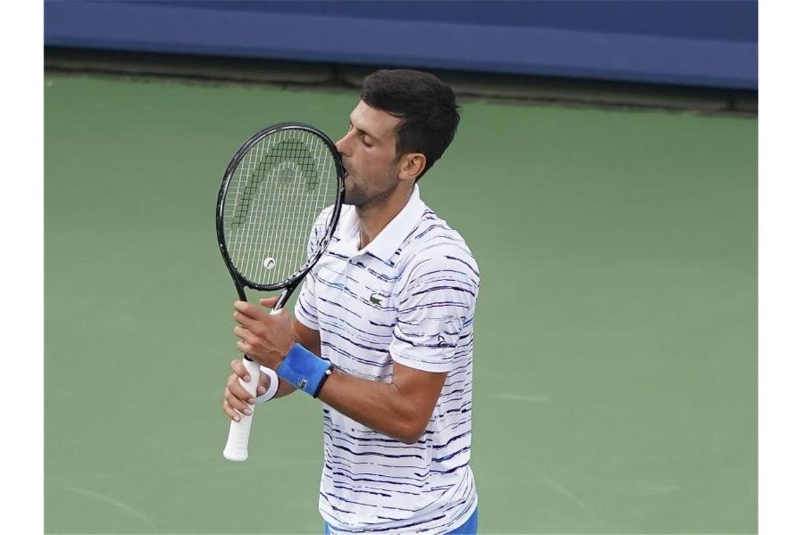 Novak Djokovic verpatzte die Generalprobe für die US Open. Foto: John Minchillo/AP