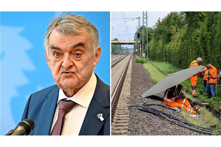 NRW-Innenminister Reul äußerte sich am Freitag zu den Brandanschlägen. (Archivbild)