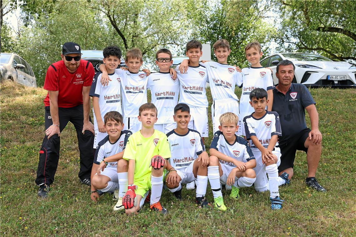 Nun die E-Junioren, beginnend mit dem SV Allmersbach I. 