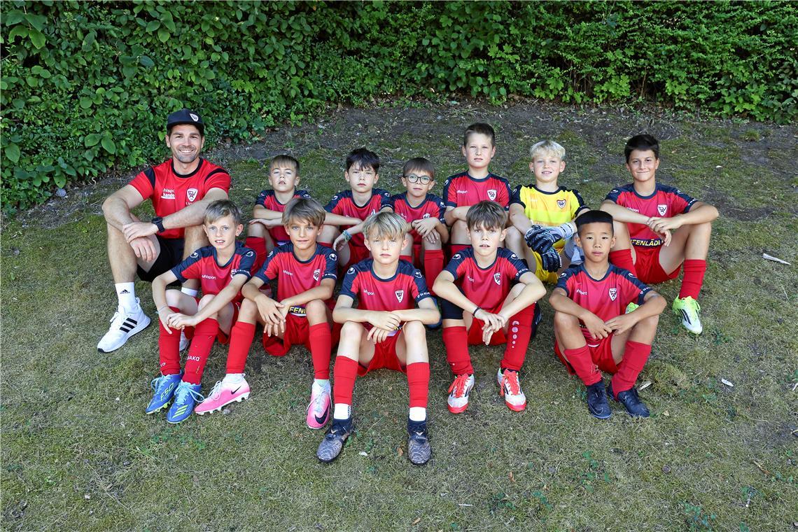 Nun die E-Junioren, beginnend mit dem SV Allmersbach I. 