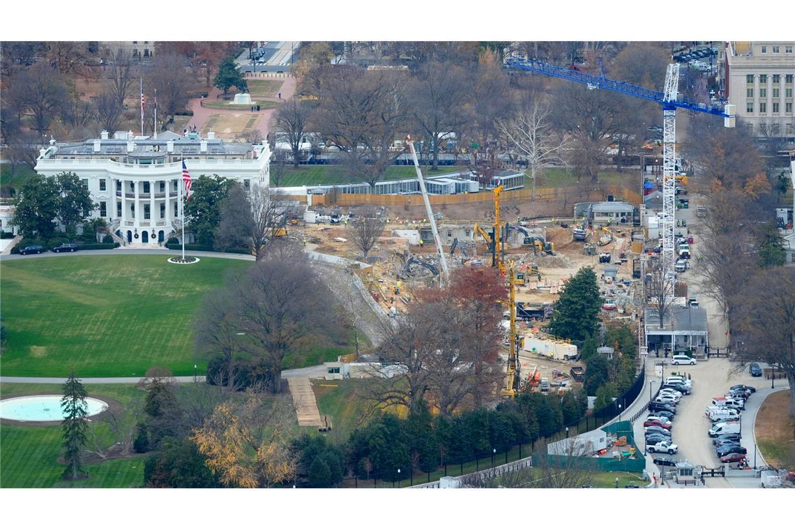 Nun gibt es eine Klage gegen den Bau von Trumps Ballsaal. (Archivbild)