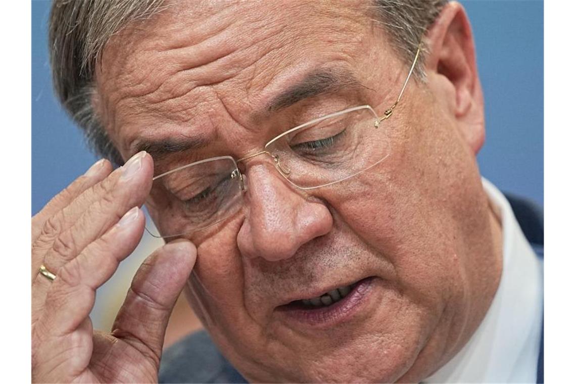 Historisch schwacher Unionskandidat, SPD profitiert Nur 29 Prozent der Deutschen halten Unions-Spitzenkandidat Armin Laschet als Regierungschef für geeignet. Foto: Michael Kappeler/dpa