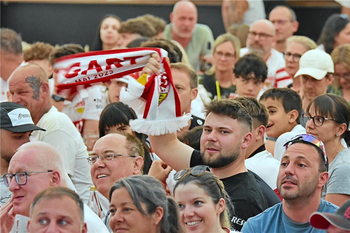 Nur der VfB! Die Ebersberger Pokalnacht mit Public Viewing im Festzelt des Schlo...