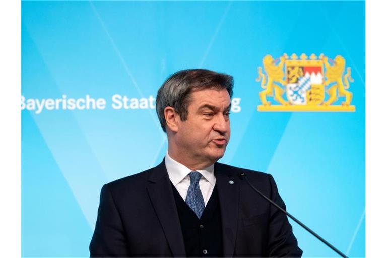 Nur ein knappes Drittel gab an, mit Markus Söders Arbeit zufrieden zu sein. Foto: Sven Hoppe/dpa