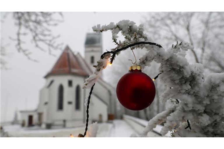 Nur wenige Menschen konnten Heiligabend im Schnee feiern.