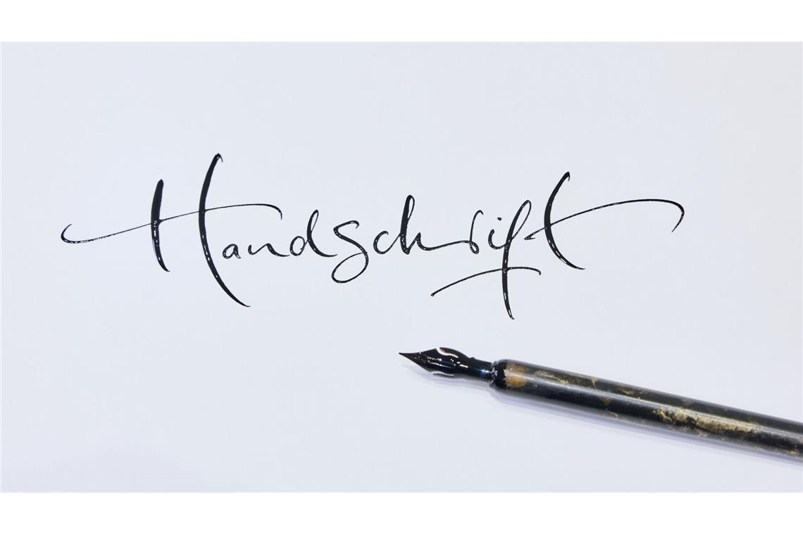 Ob eckig, geschwungen, links oder rechts geneigt - jede Handschrift ist einzigartig.