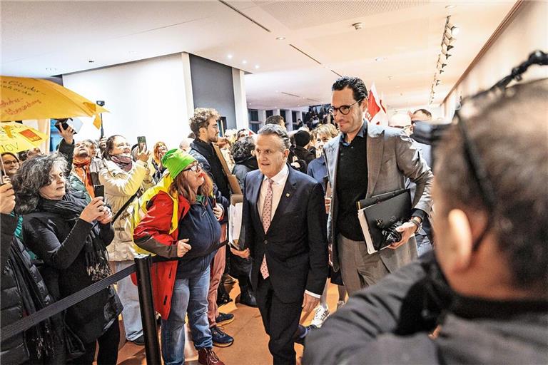 OB Frank Nopper (links) und Verwaltungsbürgermeister Fabian Mayer (beide CDU) müssen harte Einsparungen umsetzen.