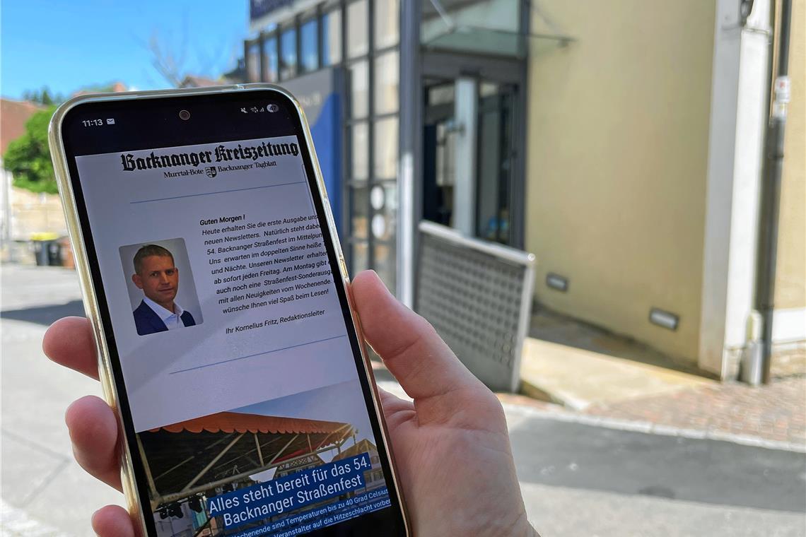 Ob unterwegs auf dem Handy, bei der Arbeit am PC oder daheim auf dem Tablet: Mit unserem Newsletter wissen Sie überall, was in der Region passiert. Foto: Kornelius Fritz