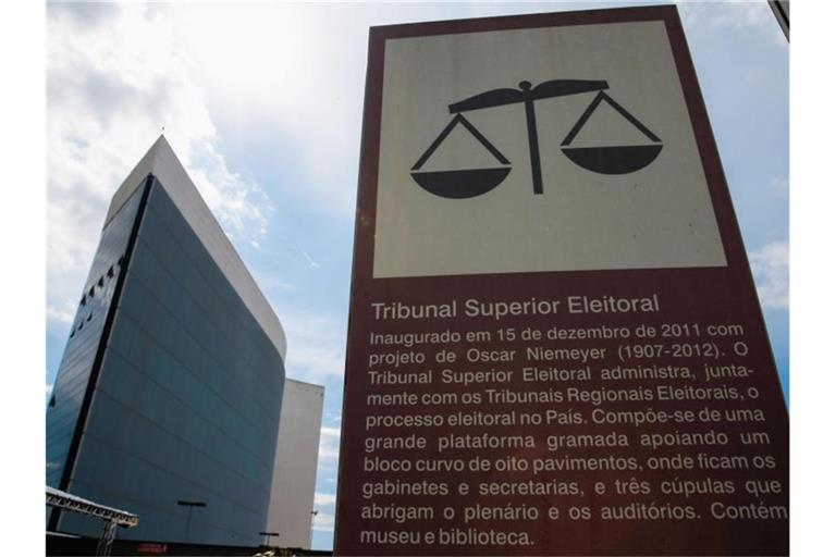 Oberster Wahlgerichtshof in Brasília. Präsident Bolsonaro bekommt wegen seiner Forderung nach einer Wahlrechtsreform Gegenwind. Foto: Marcello Casal Jr/Agencia Brazil/dpa