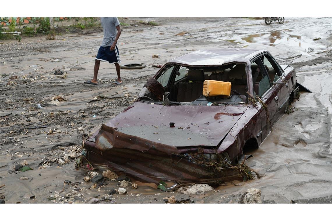 Obwohl der Hurrikan nicht direkt auf Haiti traf, kam es zu tödlichen Überschwemmungen.