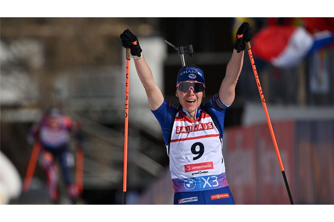 Océane Michelon gewann WM-Silber im Massenstart. (Archivbild)