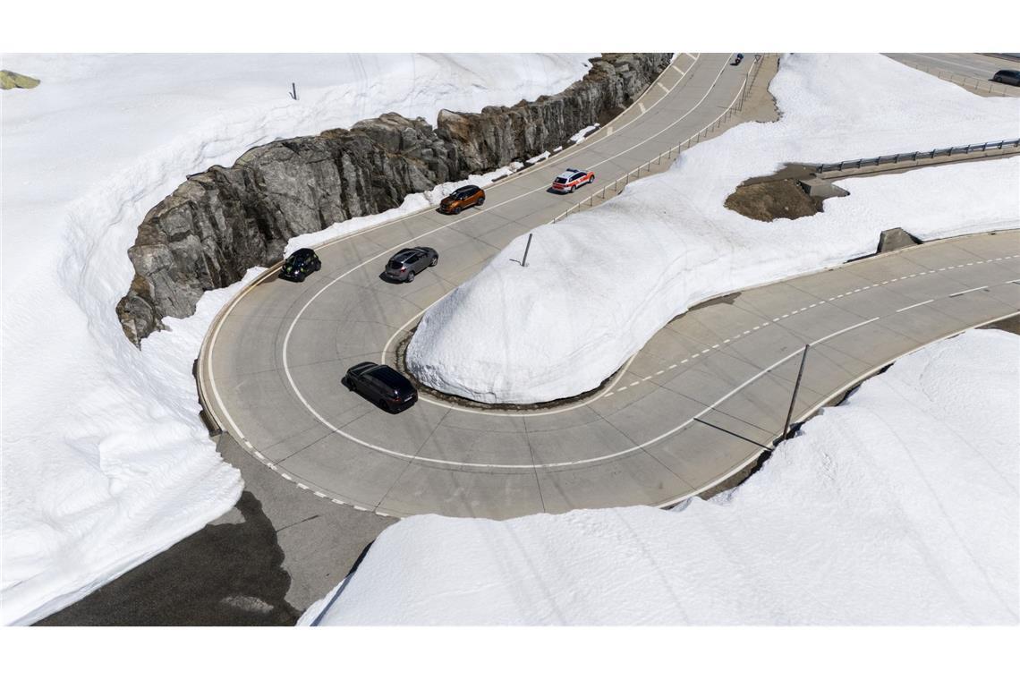 Bilder des Tages Öffnung der der Gotthard Passstraße nach der Wintersperre