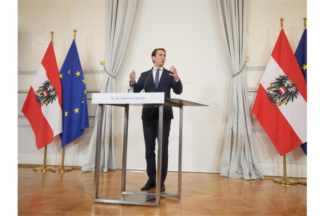 Korruptionsaffäre in Österreich: Demoskopin festgenommen Österreichs Bundeskanzler Sebastian Kurz ist von seinem Amt zurückgetreten. Foto: Georg Hochmuth/APA/dpa