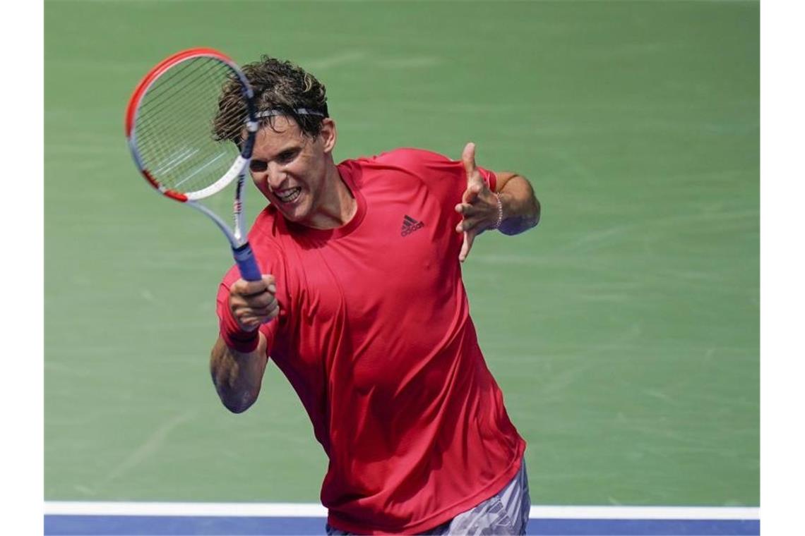 Ohne Mühe bei den US Open weiter: Dominic Thiem. Foto: Seth Wenig/AP/dpa