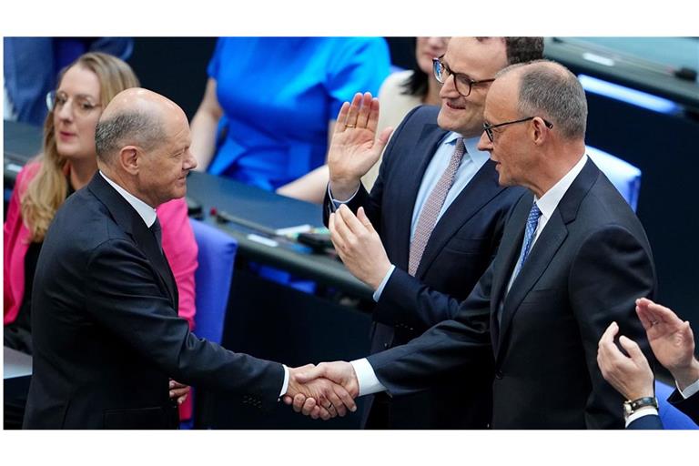 Olaf Scholz (links) und Friedrich Merz: Politik gleichen Stils?