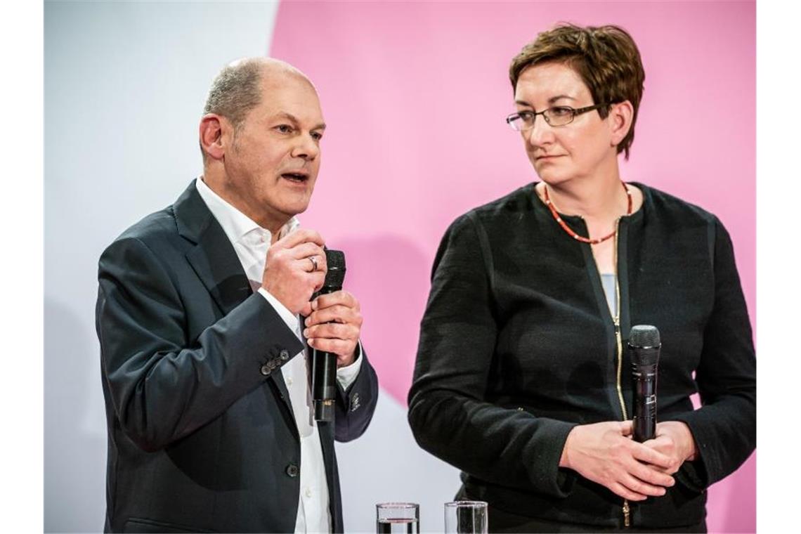 Olaf Scholz und Klara Geywitz. Foto: Michael Kappeler/dpa/Archivbild