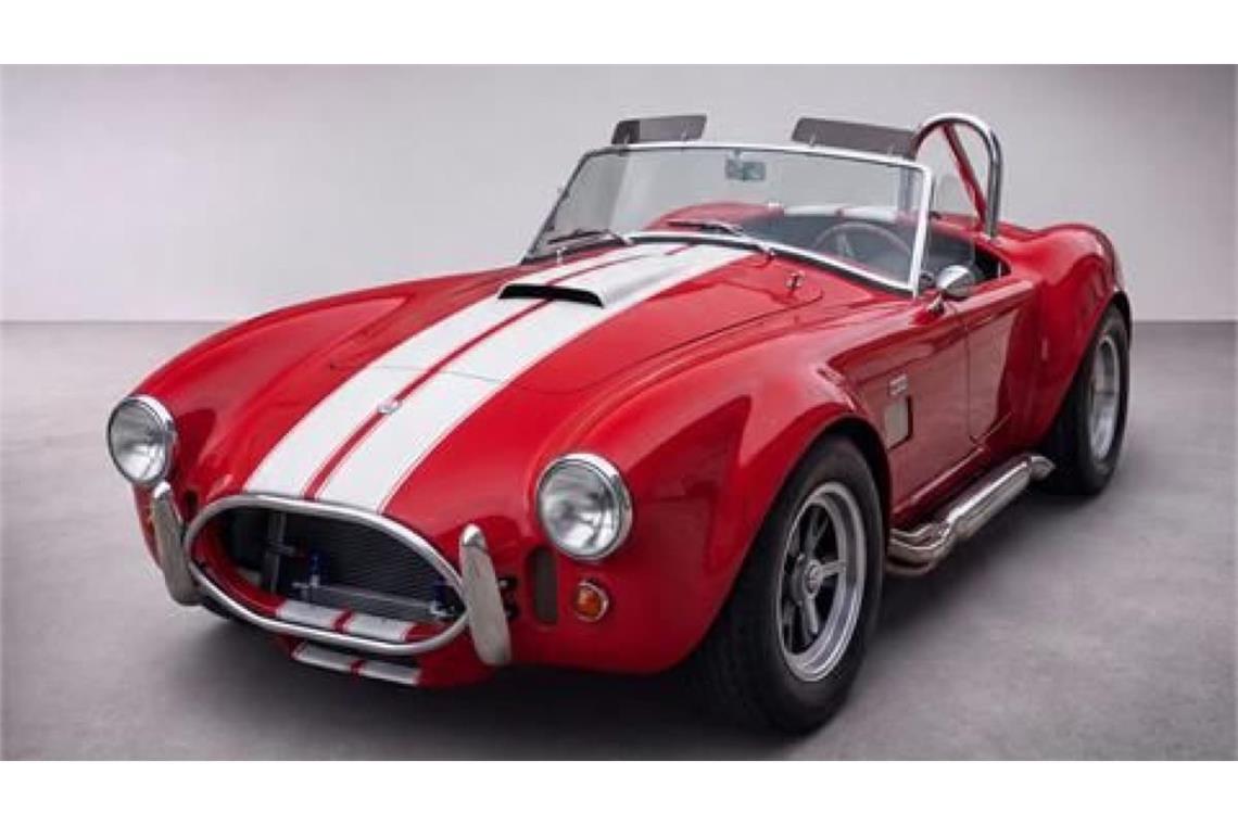 Oldtimer-Replica: Ein Shelby Cobra kann ersteigert werden.