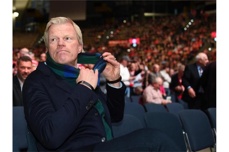 Oliver Kahn bei der Jahreshauptversammlung des FC Bayern München. Foto: Tobias Hase/dpa/Archivbild
