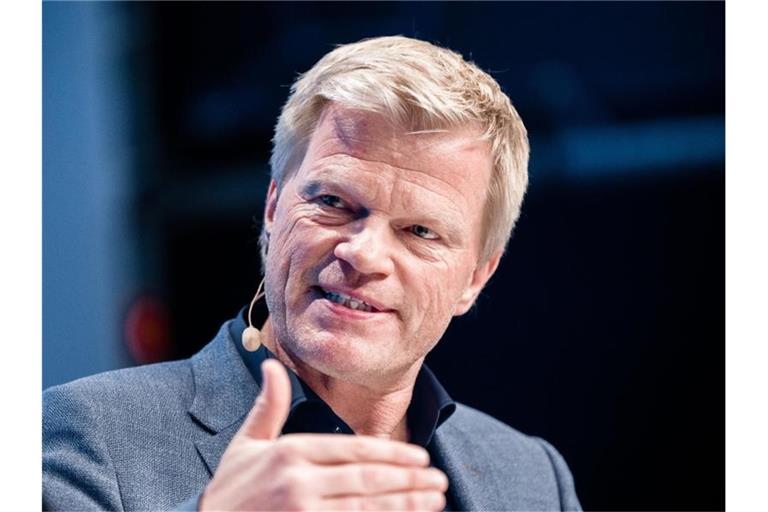 Oliver Kahn spricht auf der Spielmacherkonferenz 2019. Foto: Markus Scholz