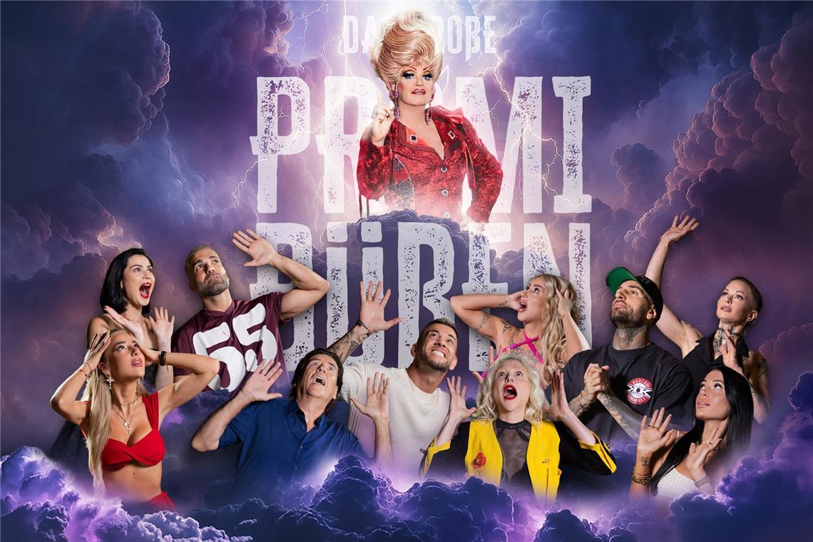 Diese Kandidaten sind mit dabei Olivia Jones mit den Kandidaten der 4. Staffel von „Das große Promi-Büßen“.
