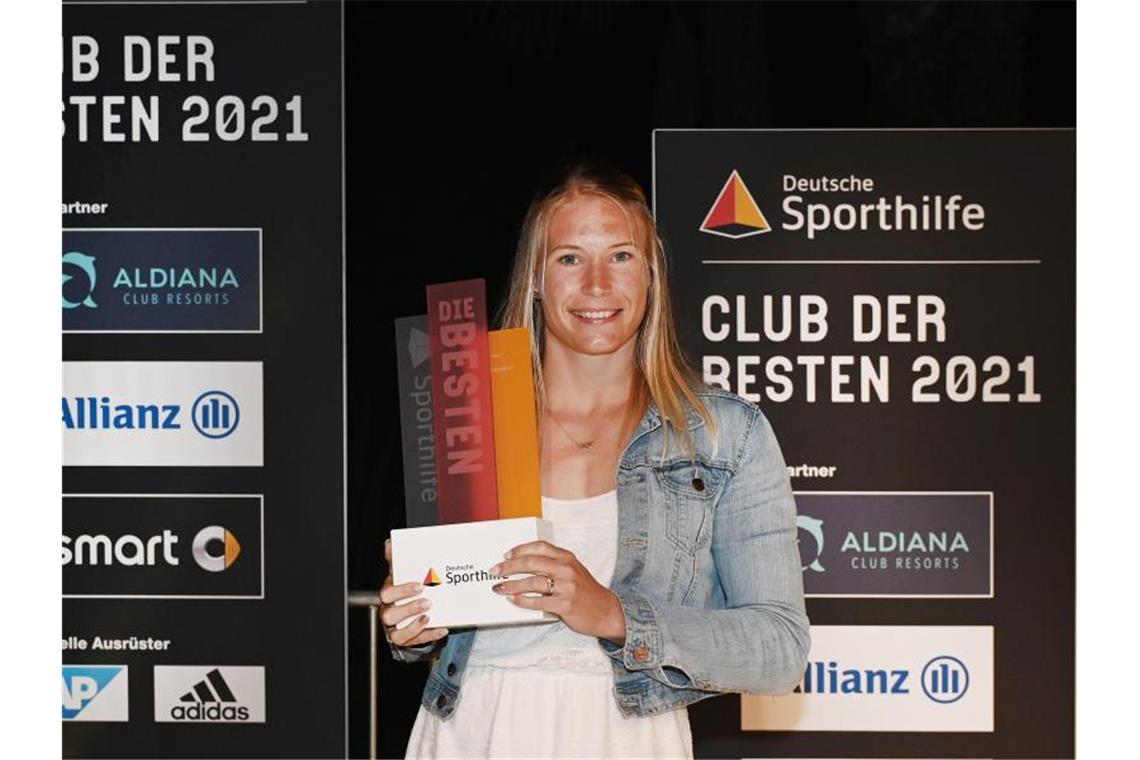 Aline Rotter-Focken freut sich auf Baby und neuen Job Olympiasiegerin im Ringen in Tokio, Aline Rotter-Focken. Foto: Z5198 Annette Riedl/picture alliance/obs/Bildarchiv