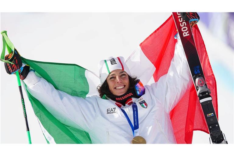 Olympiasiegerin im Super-G: Die Italienerin Federica Brignone.