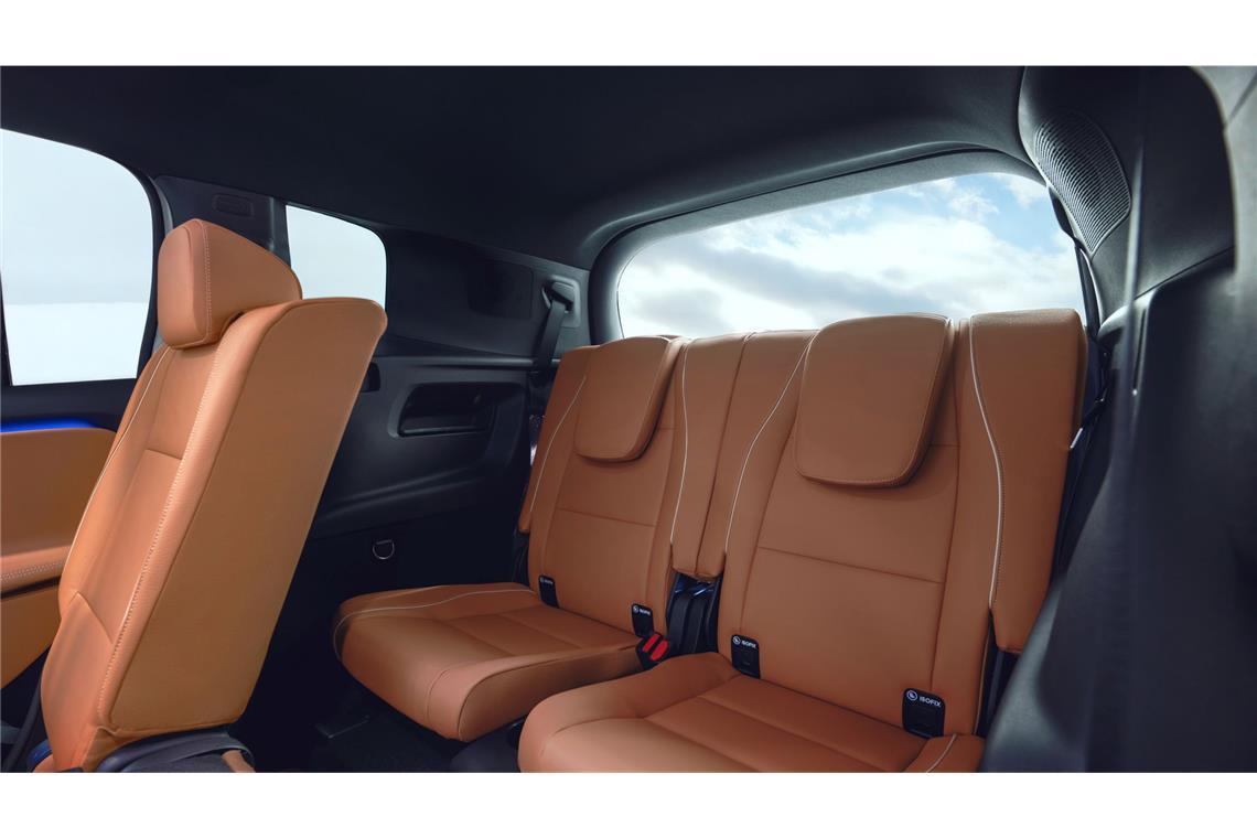 Optional ist der Mercedes GLB mit sieben Sitzen zu haben.