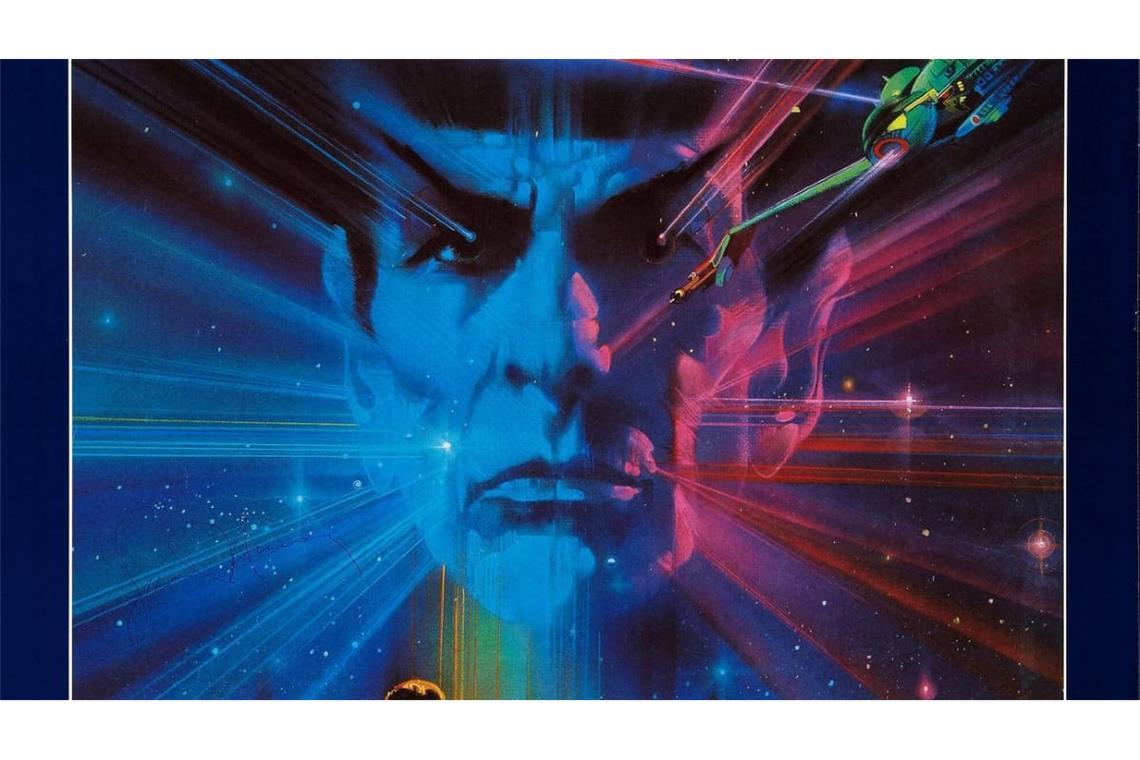 Originalplakat des Kinofilms „Star Trek III: The Search for Mr. Spock“ aus dem Jahr 1984.