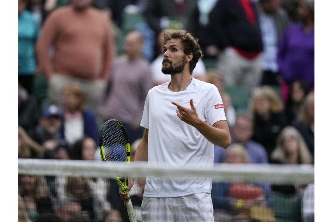 Otte verpasst Wimbledon-Coup - Koepfer in Runde drei Oscar Otte agierte von Beginn an mutig. Foto: Alastair Grant/AP/dpa
