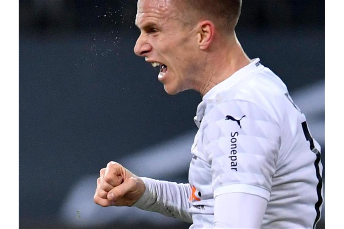 Pause für Gladbachs Wendt: Hoffenheim wieder mit Belfodil Oscar Wendt von Mönchengladbach. Foto: Marius Becker/dpa